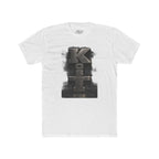 Kosl Vertical Monogram Tee — Bold Industrial Lettering Graphic T‑Shirt