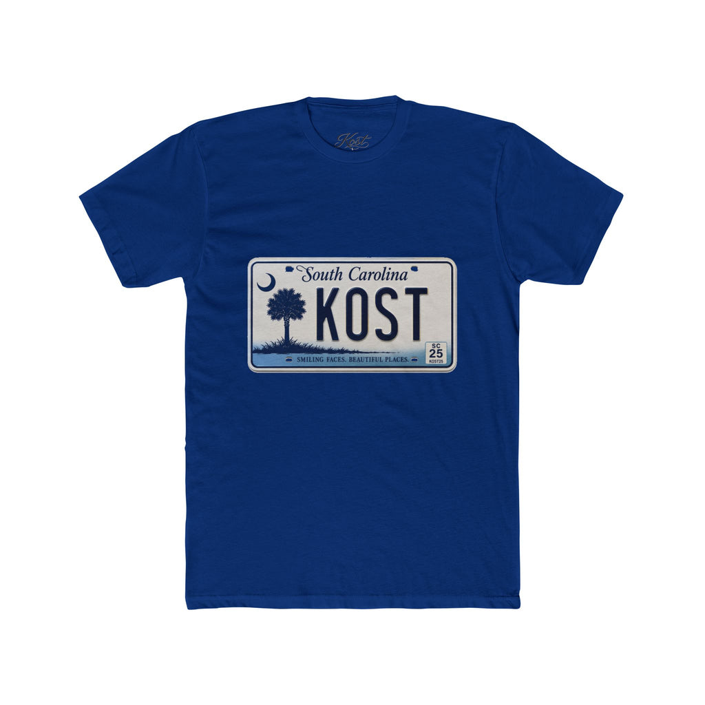 South Carolina License Plate Tee – 'KOST' Palmetto State Graphic T-Shirt