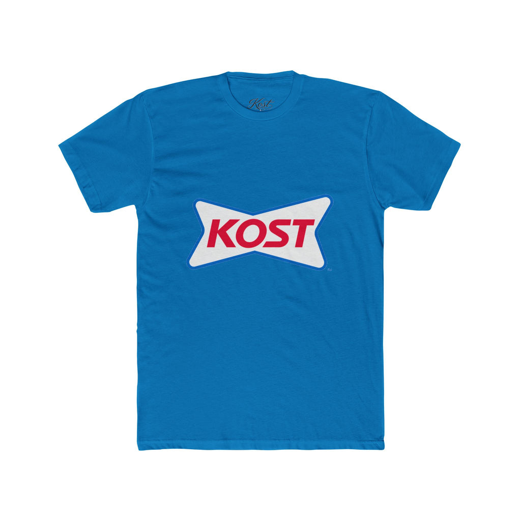 KOST Logo Tee — Retro Red & Blue Graphic T-Shirt