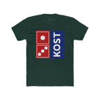 KOST Domino Logo Tee — Retro Red & Blue Graphic T-Shirt