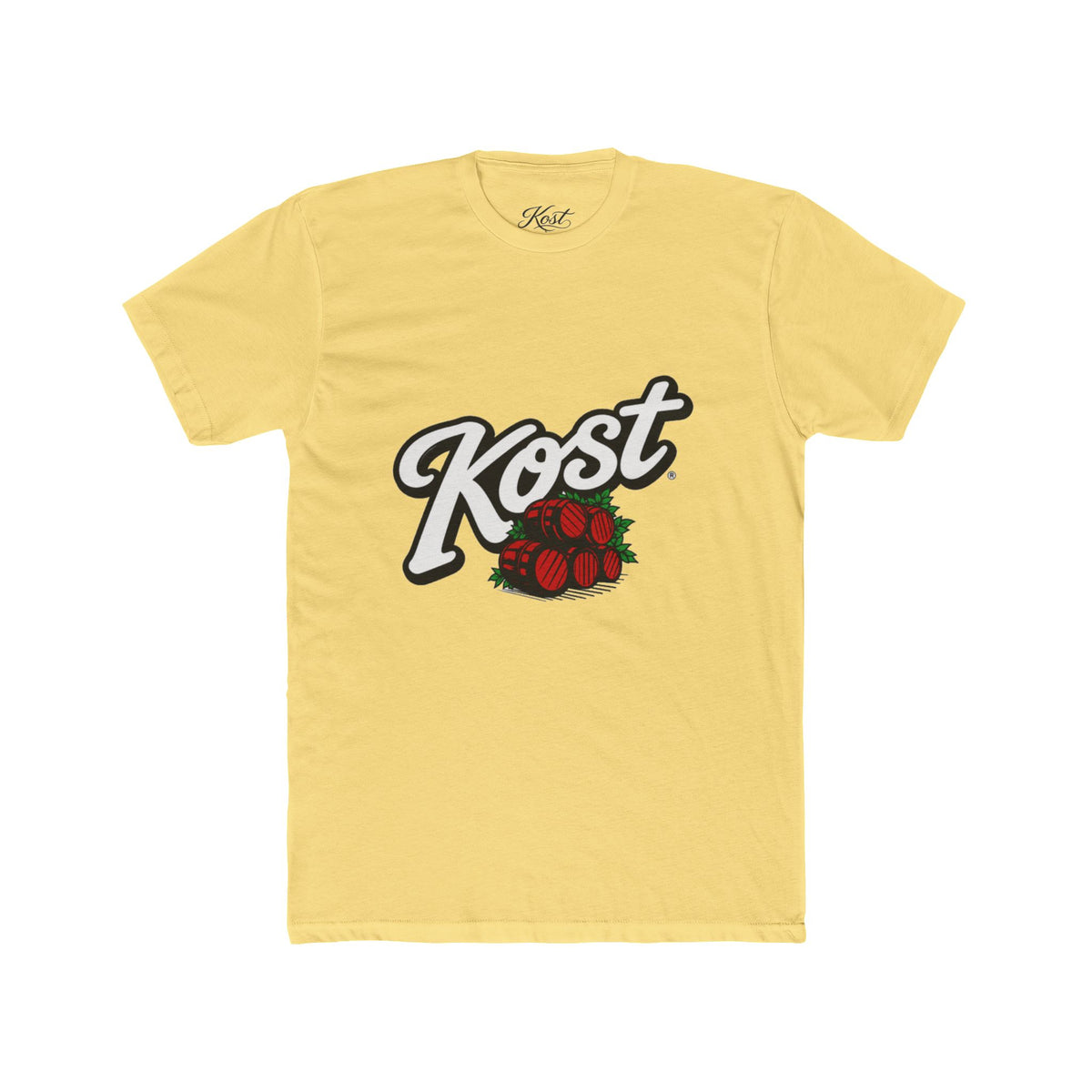 Kost Script Logo T‑Shirt with Strawberry Graphic