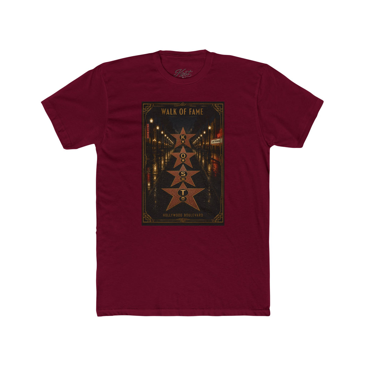 Walk of Fame Graphic Tee – Vintage Hollywood Star Design