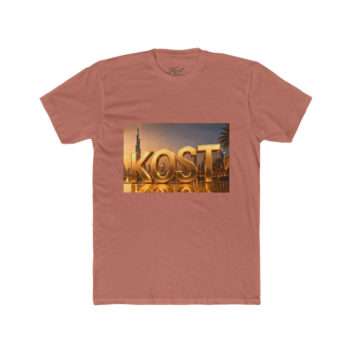 KOST Golden Cityscape Tee — Sunset Skyline Graphic T‑Shirt