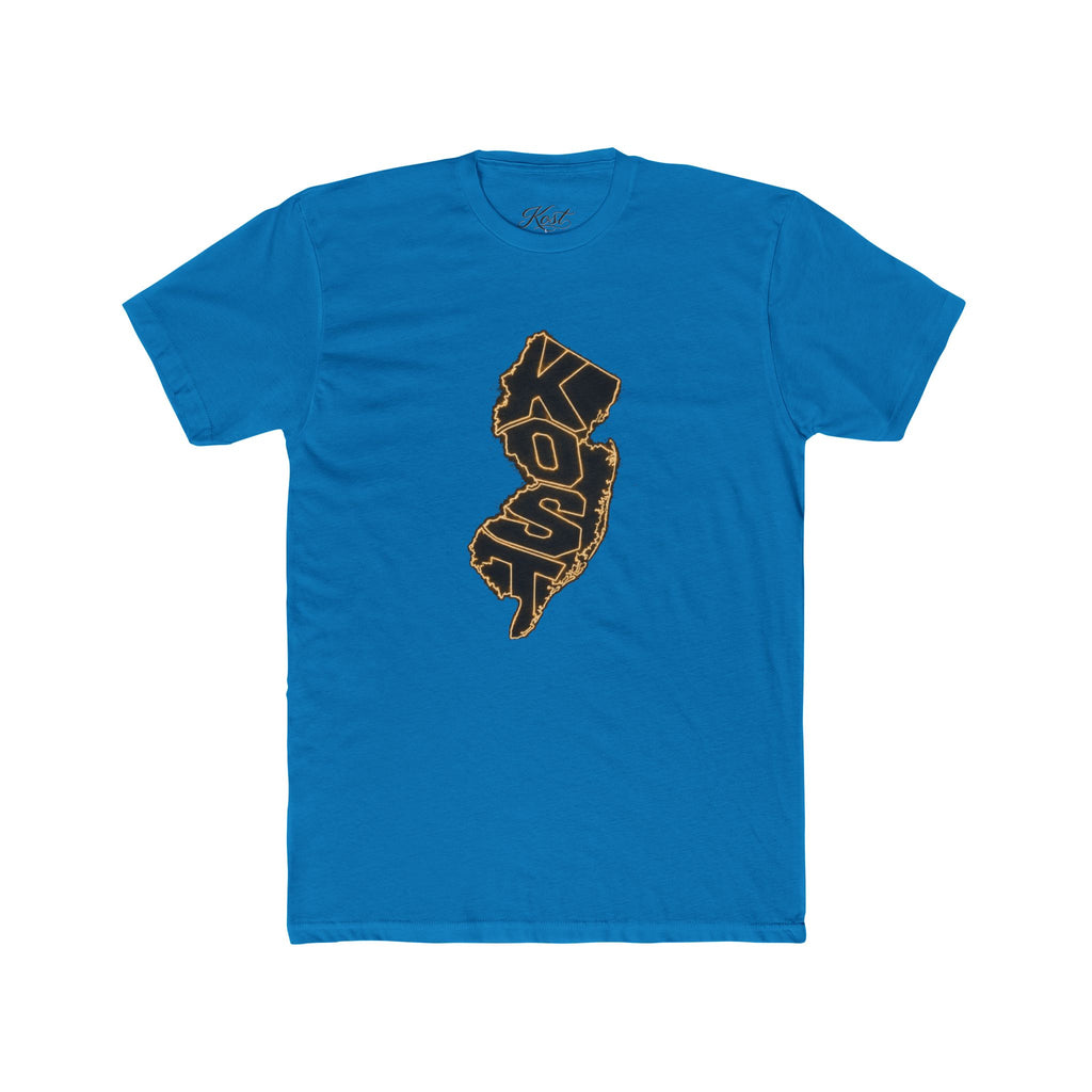 New Jersey Outline T-Shirt with 'KOP' Lettering – State Pride Tee