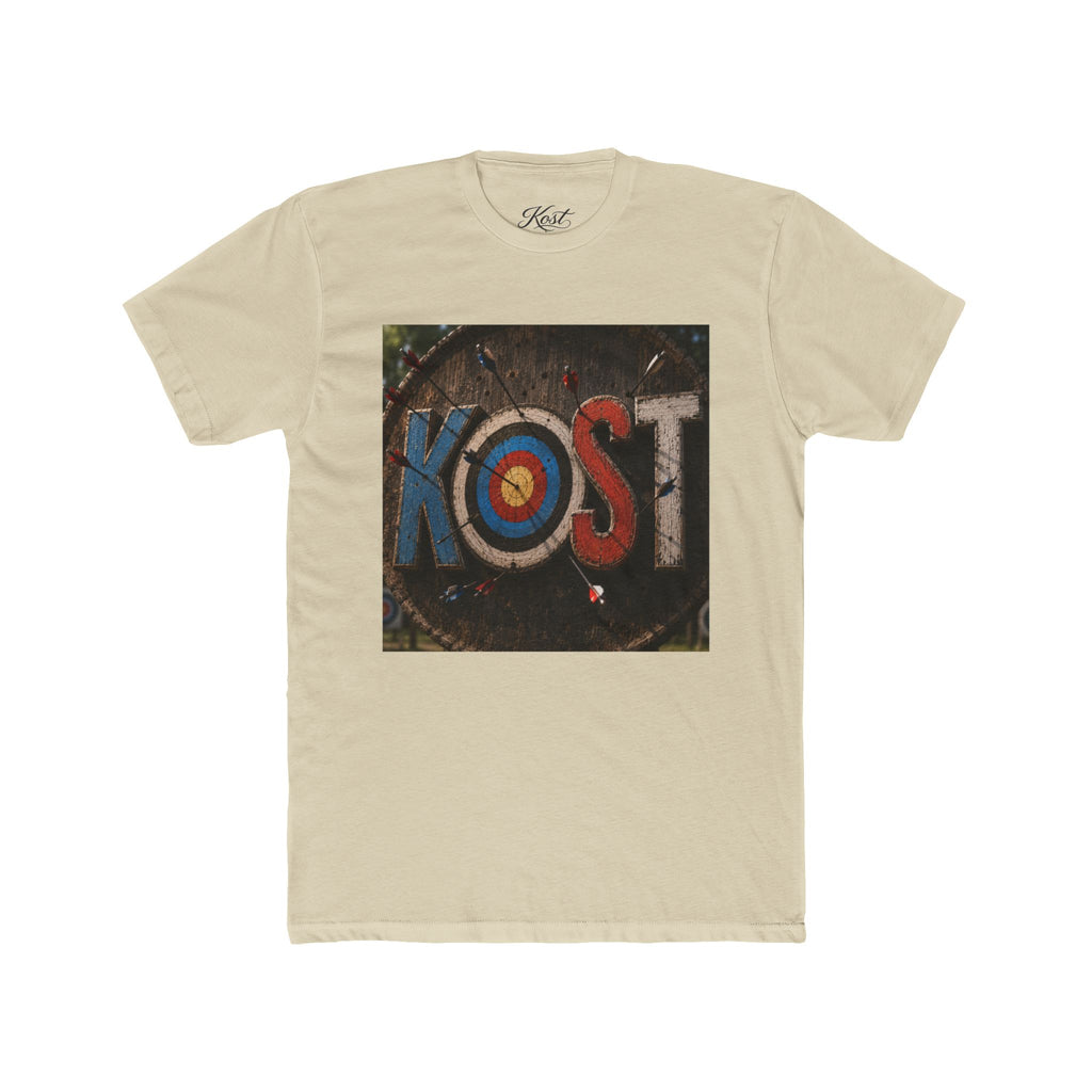 KOST Target Logo T‑Shirt — Retro Archery Bullseye Graphic Tee