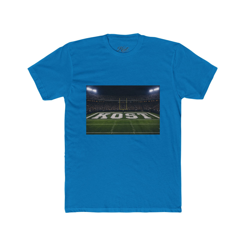 Football Stadium Field Photo Tee — 'KOST' Endzone Graphic