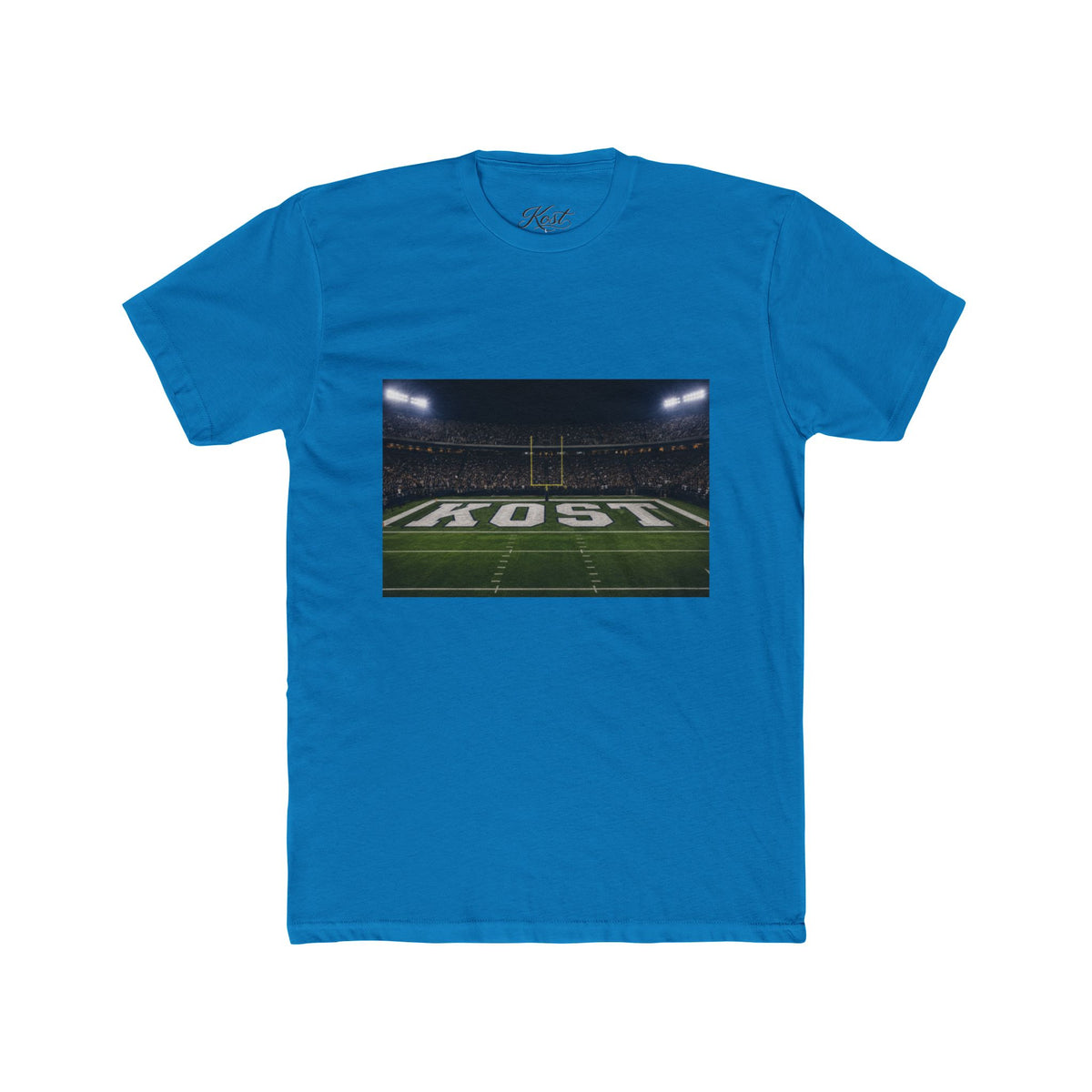 Football Stadium Field Photo Tee — 'KOST' Endzone Graphic