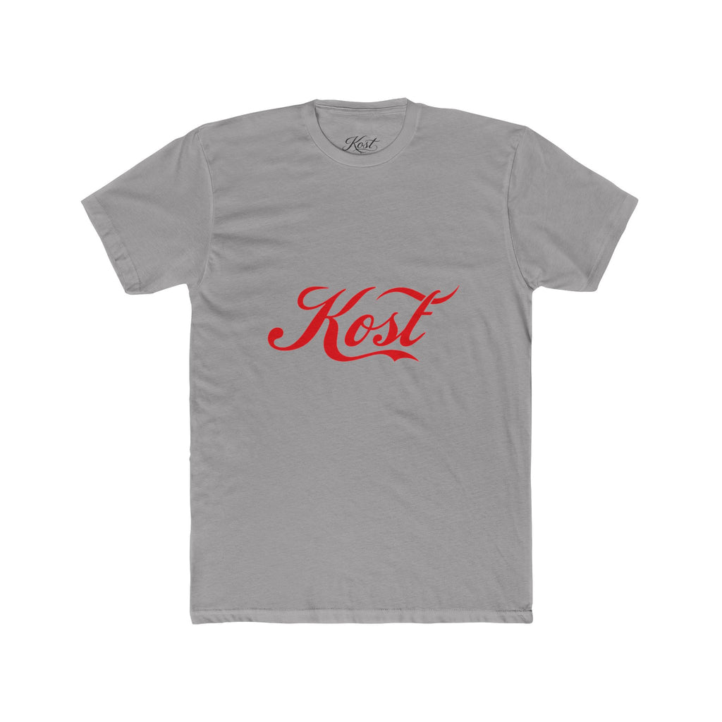 Kost Script Tee — Vintage Red Logo Cotton T-Shirt