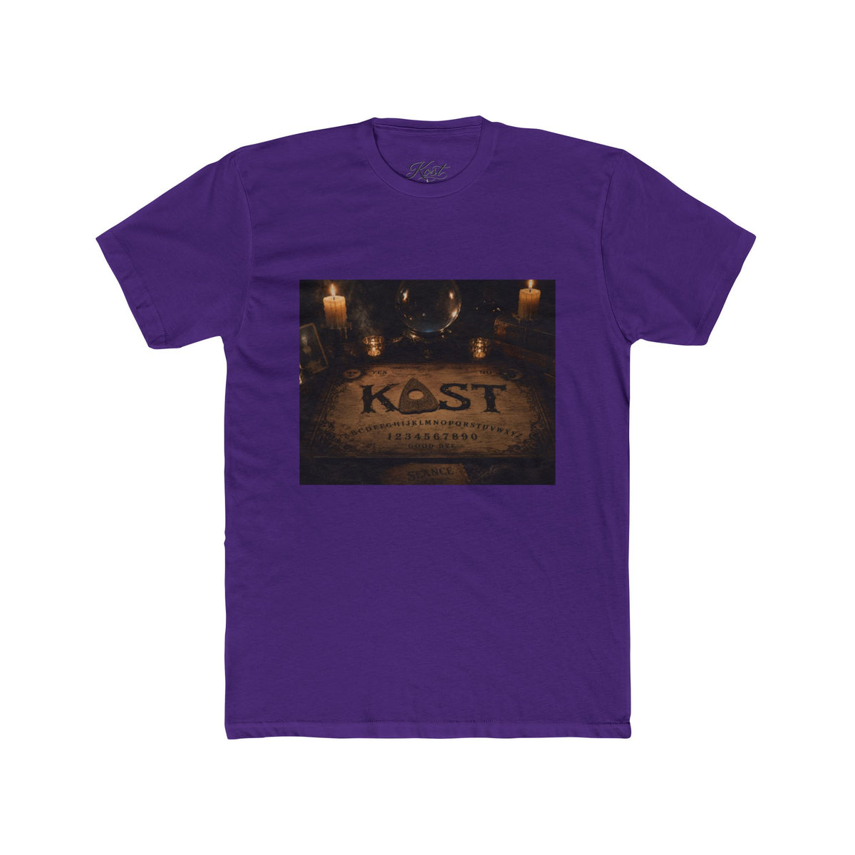 K-est Ouija Board T‑Shirt — Vintage Candlelit Spirit Board Tee
