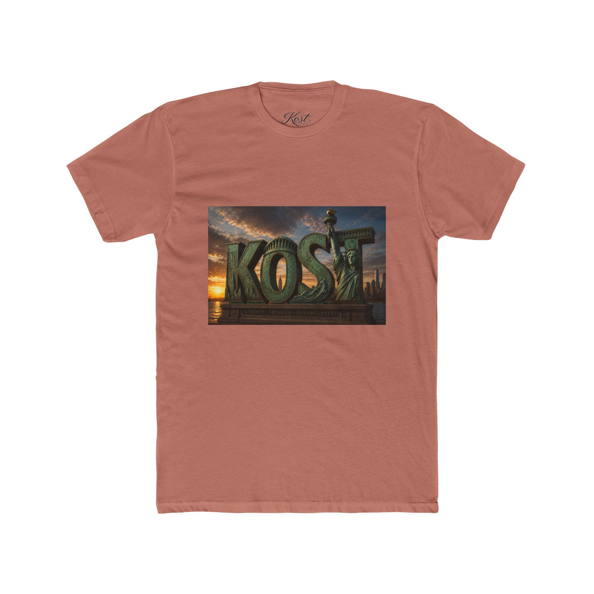 Kost Tropical Sunset T‑Shirt — Vintage Island Logo Tee