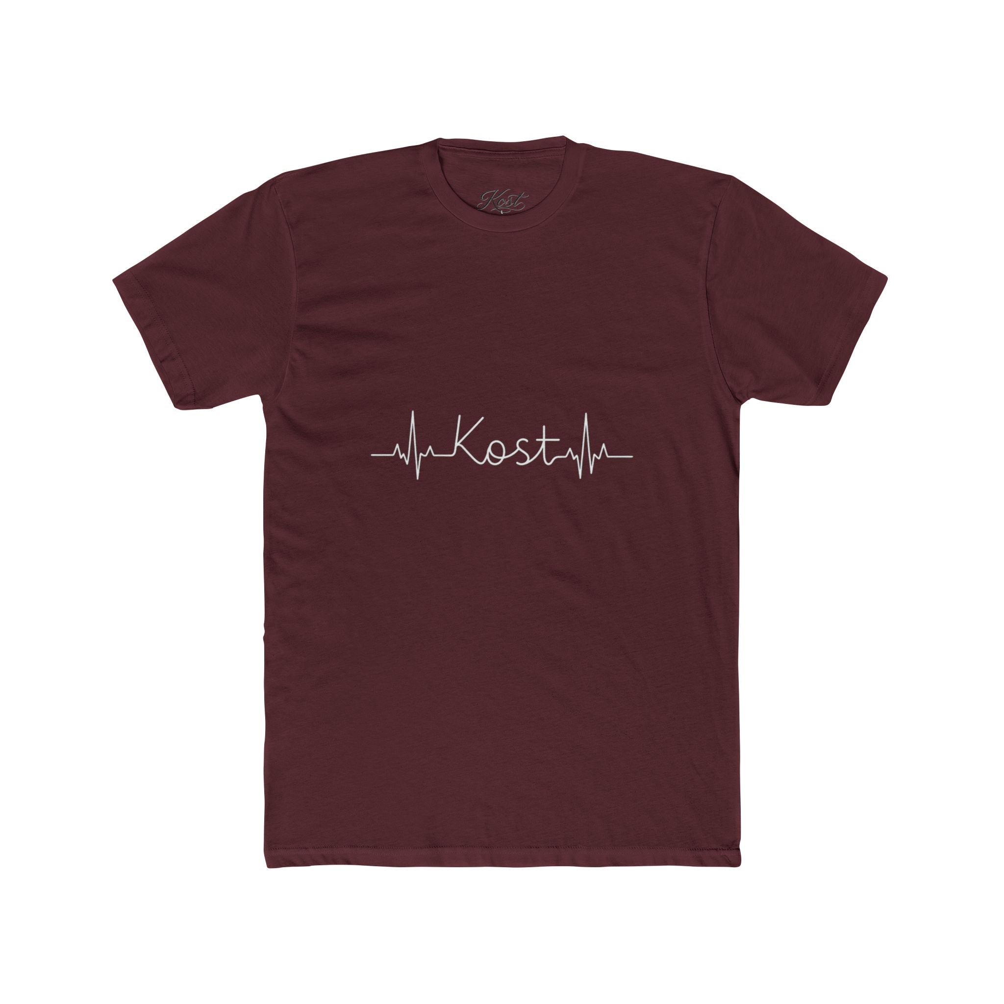 Kosta Heartbeat Tee — Minimal Name ECG Graphic T-Shirt