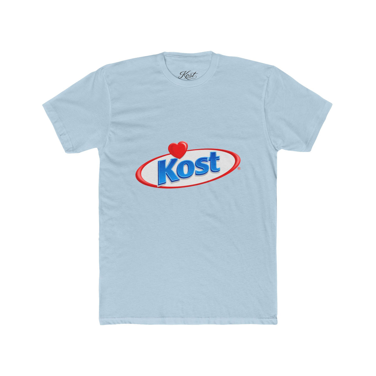 Kost Logo Tee — Retro Heart Emblem Graphic T‑Shirt