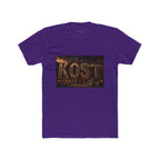 ROST Vintage Industrial Graphic Tee — Rusted Metal Letters Crew Shirt