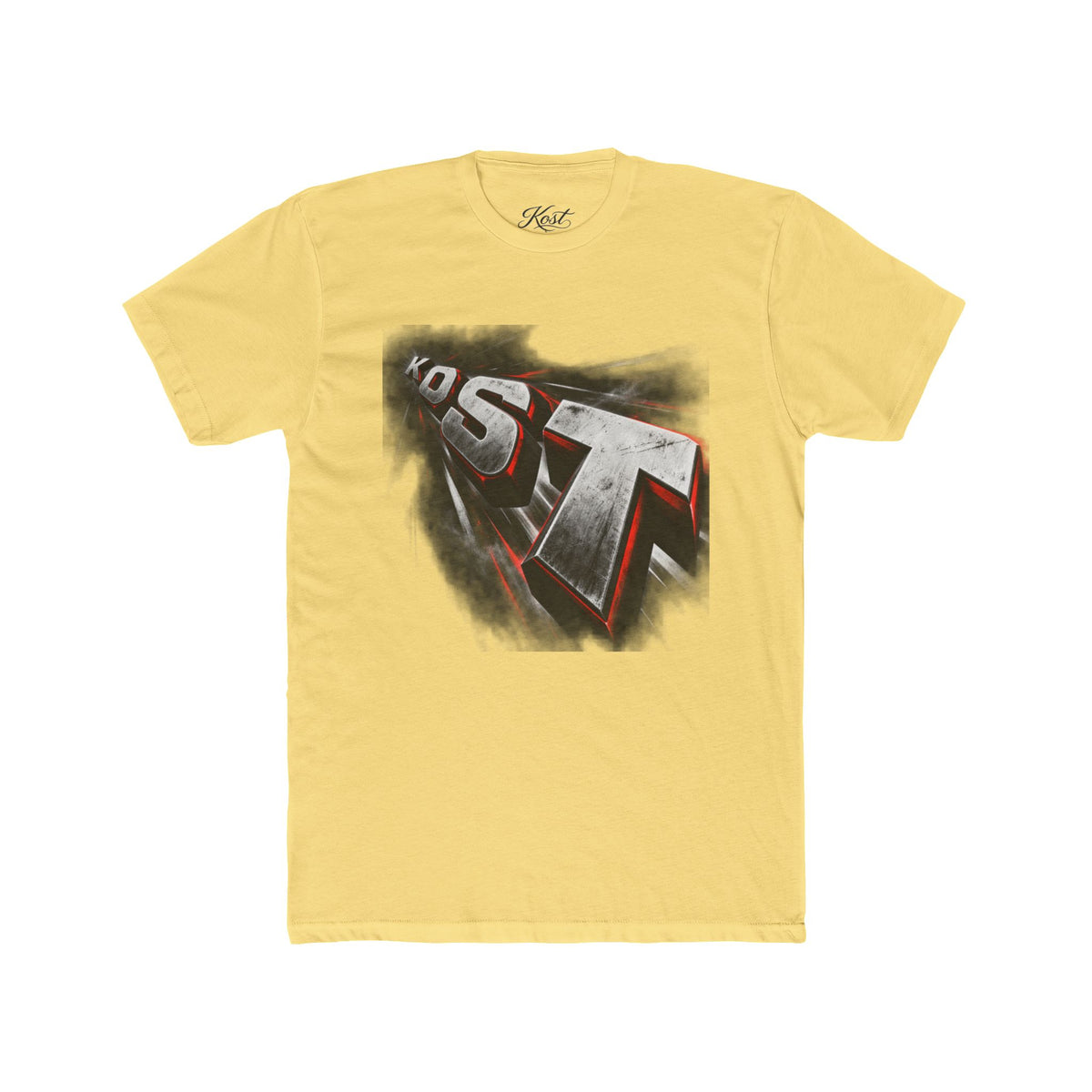 Retro 3D Text Graphic Tee — 'EST' Streetwear Shirt