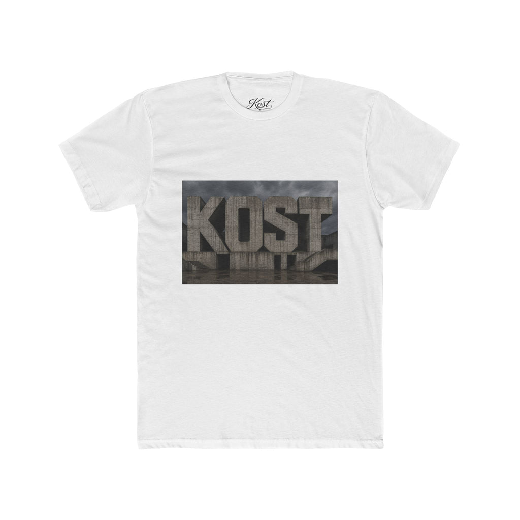 KOST Concrete Wall Graphic Tee — Urban Industrial Streetwear T-Shirt