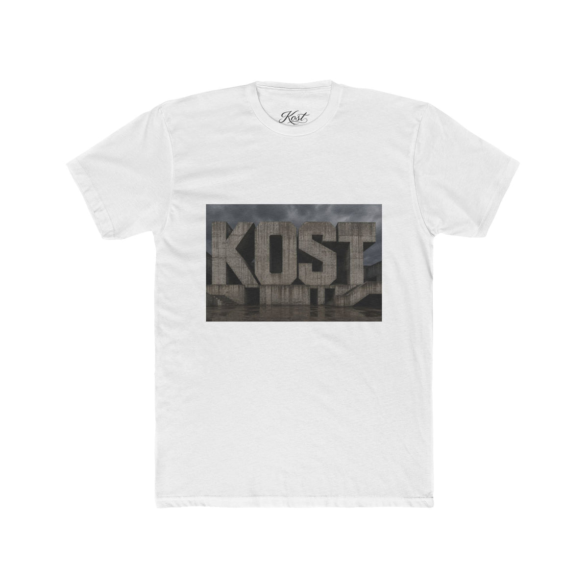 KOST Concrete Wall Graphic Tee — Urban Industrial Streetwear T-Shirt