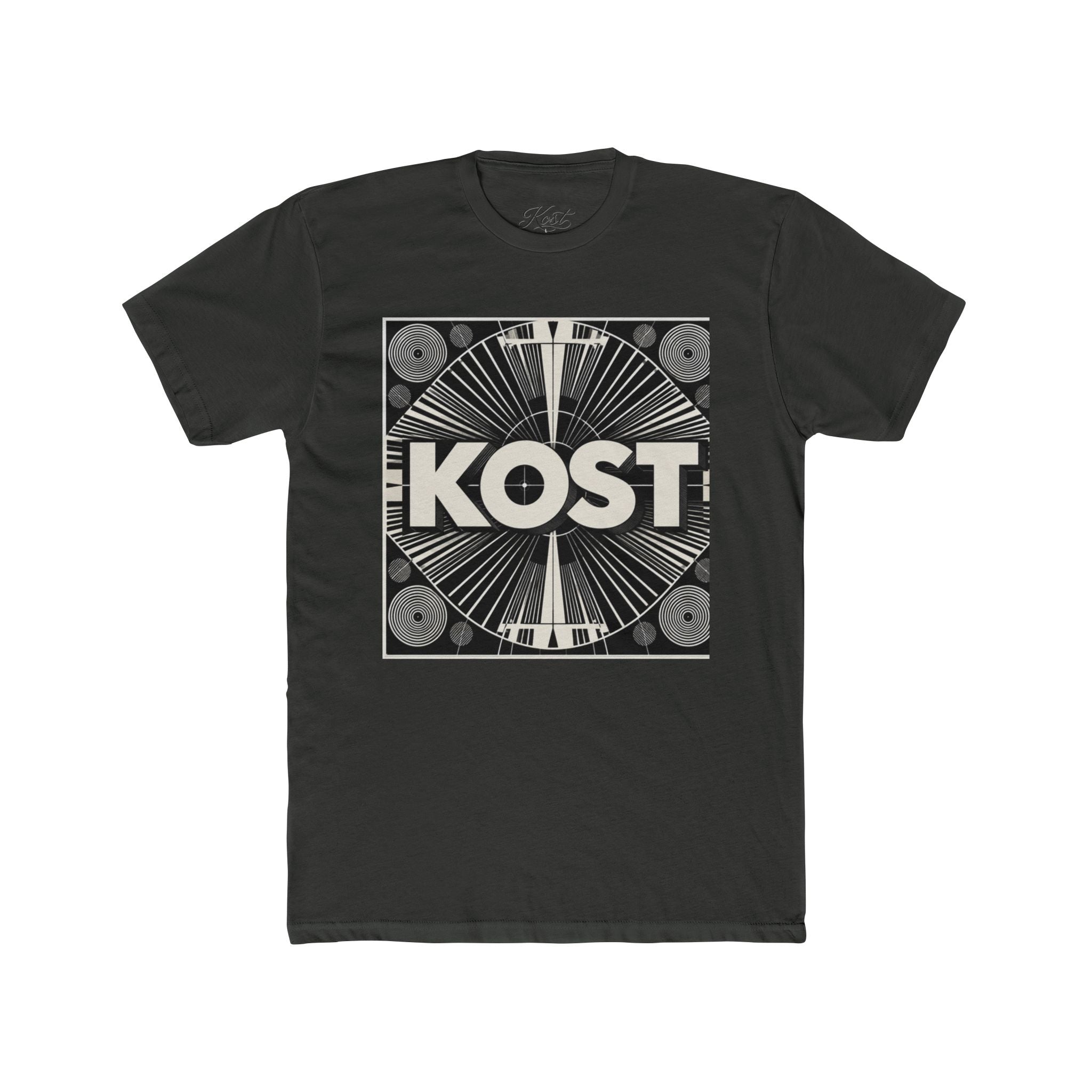 KOST Retro Record Label Tee — Vintage Vinyl Graphic T-Shirt