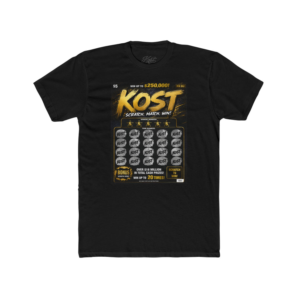 KOST Lottery Scratch-Off Tee — Vintage Game Ticket Graphic T-Shirt