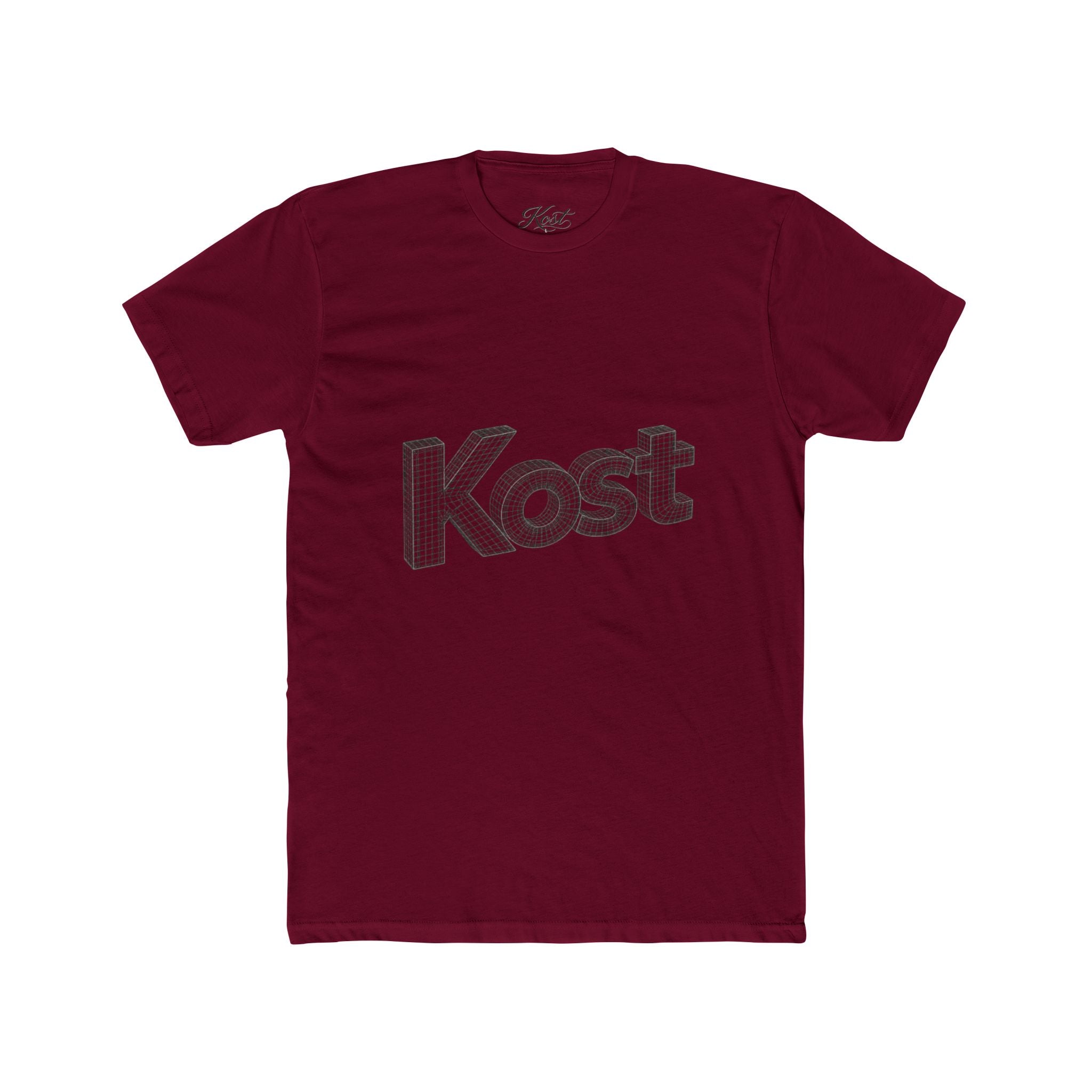 Kost 3D Script Tee — Vintage Wireframe Logo T-Shirt