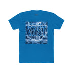 KOST Waterfall Graphic Tee — Blue Wave Texture Crew Shirt