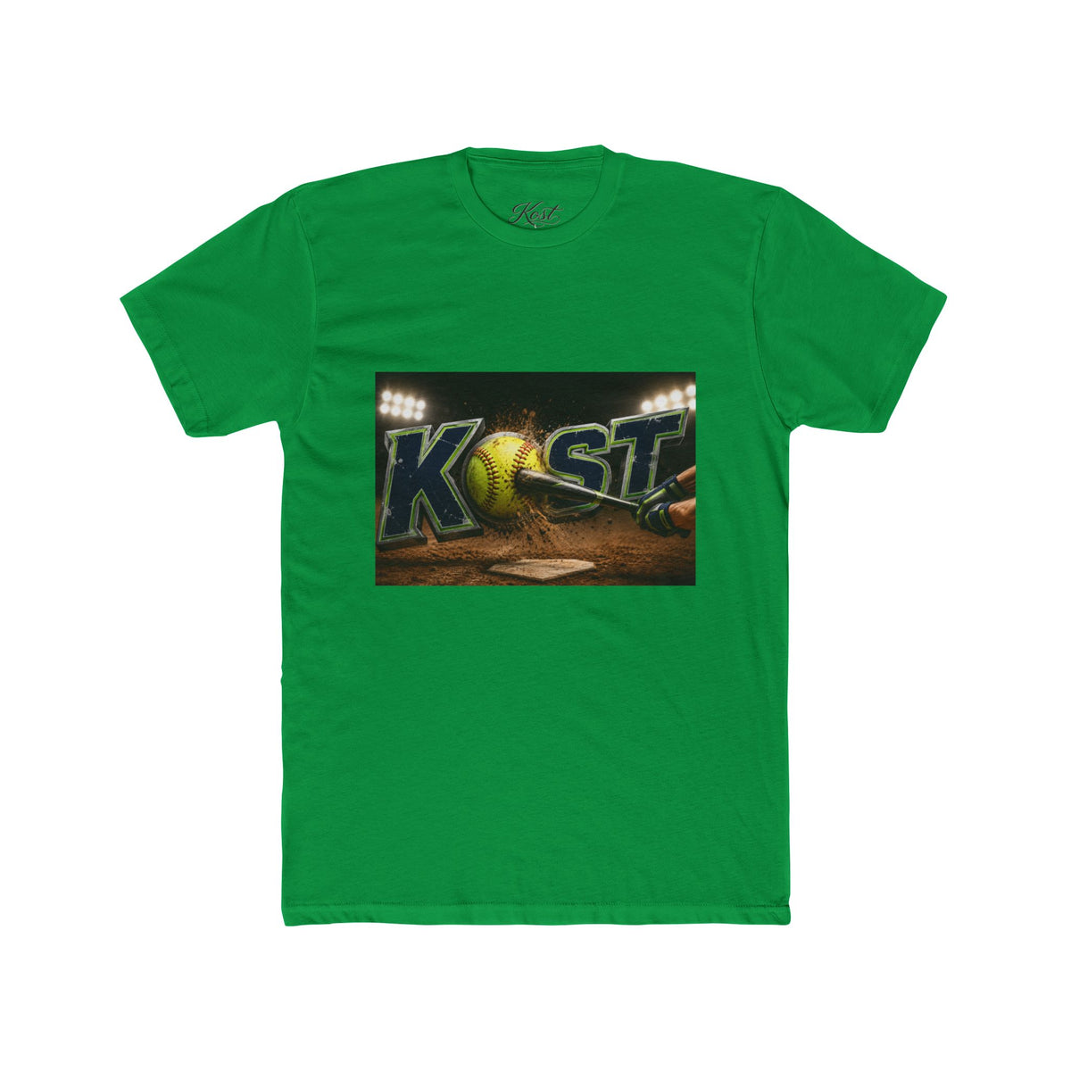 Baseball Stadium Graphic Tee — "Kast" Night Game Design