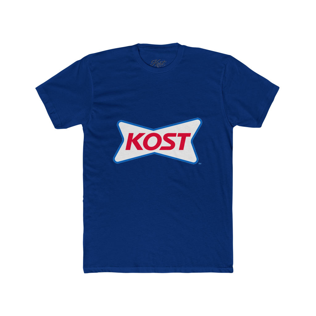 KOST Logo Tee — Retro Red & Blue Graphic T-Shirt