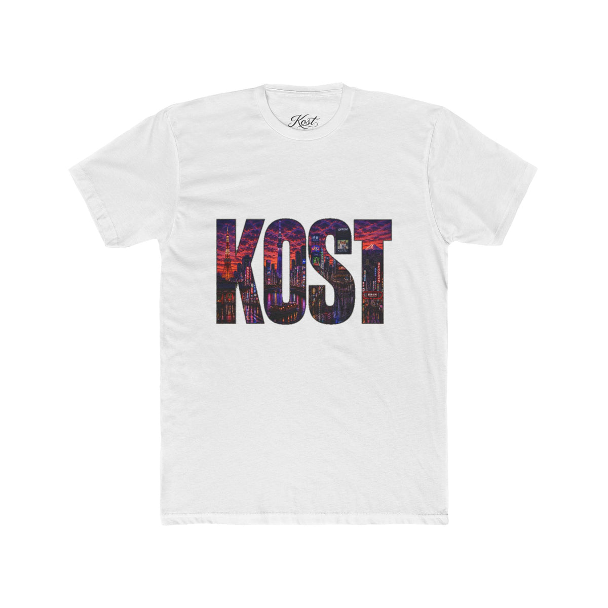 KOST Graphic Tee — Bold Cityscape Lettering T‑Shirt