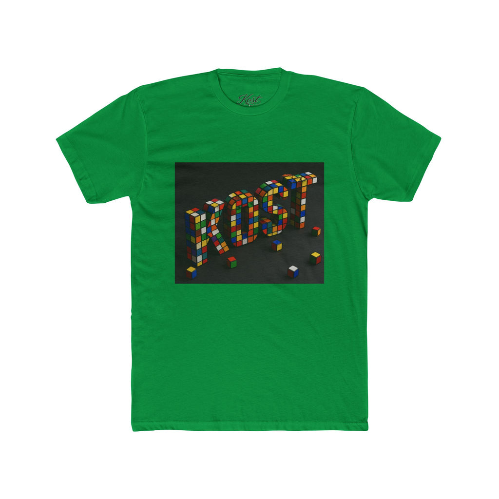 LOST Rubik Block Graphic Tee — Retro Puzzle Typography T‑Shirt