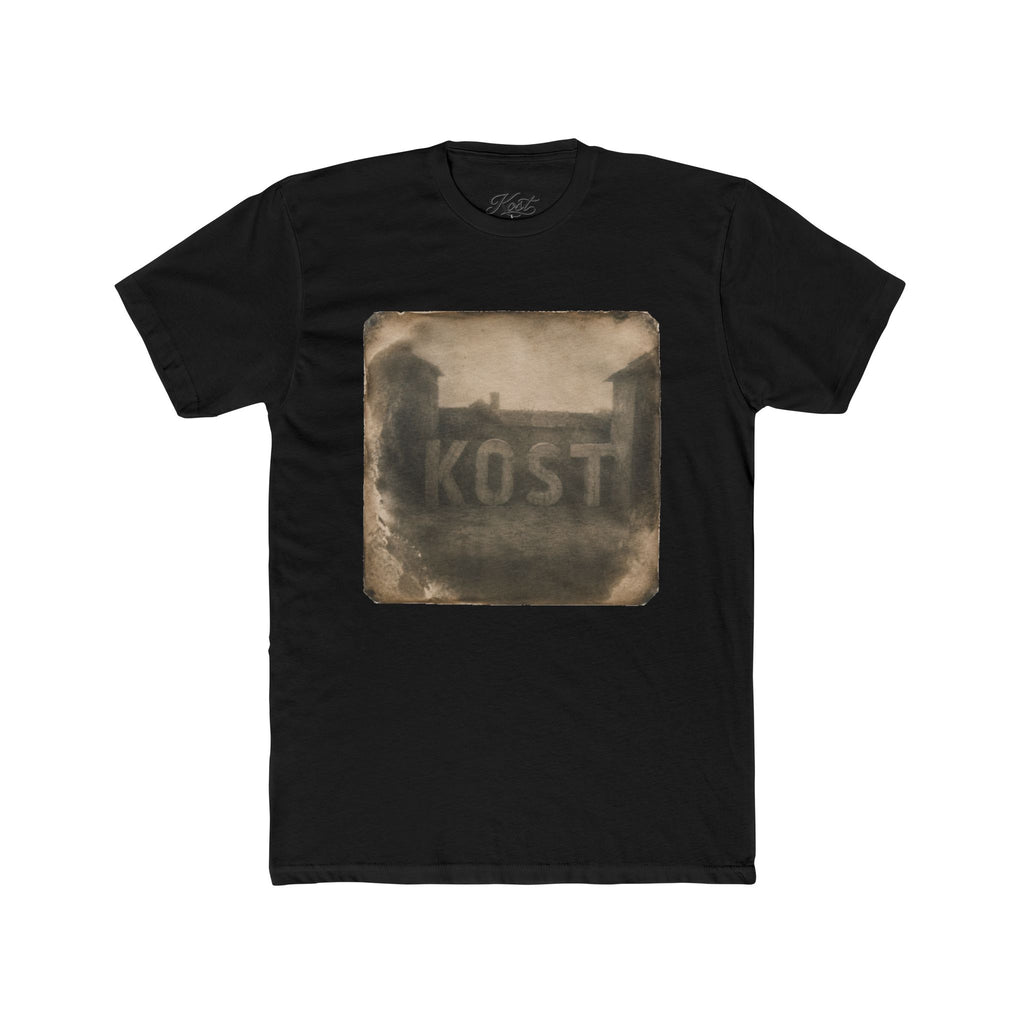 Vintage Photo Tee — 'KOST' Sepia Building Graphic