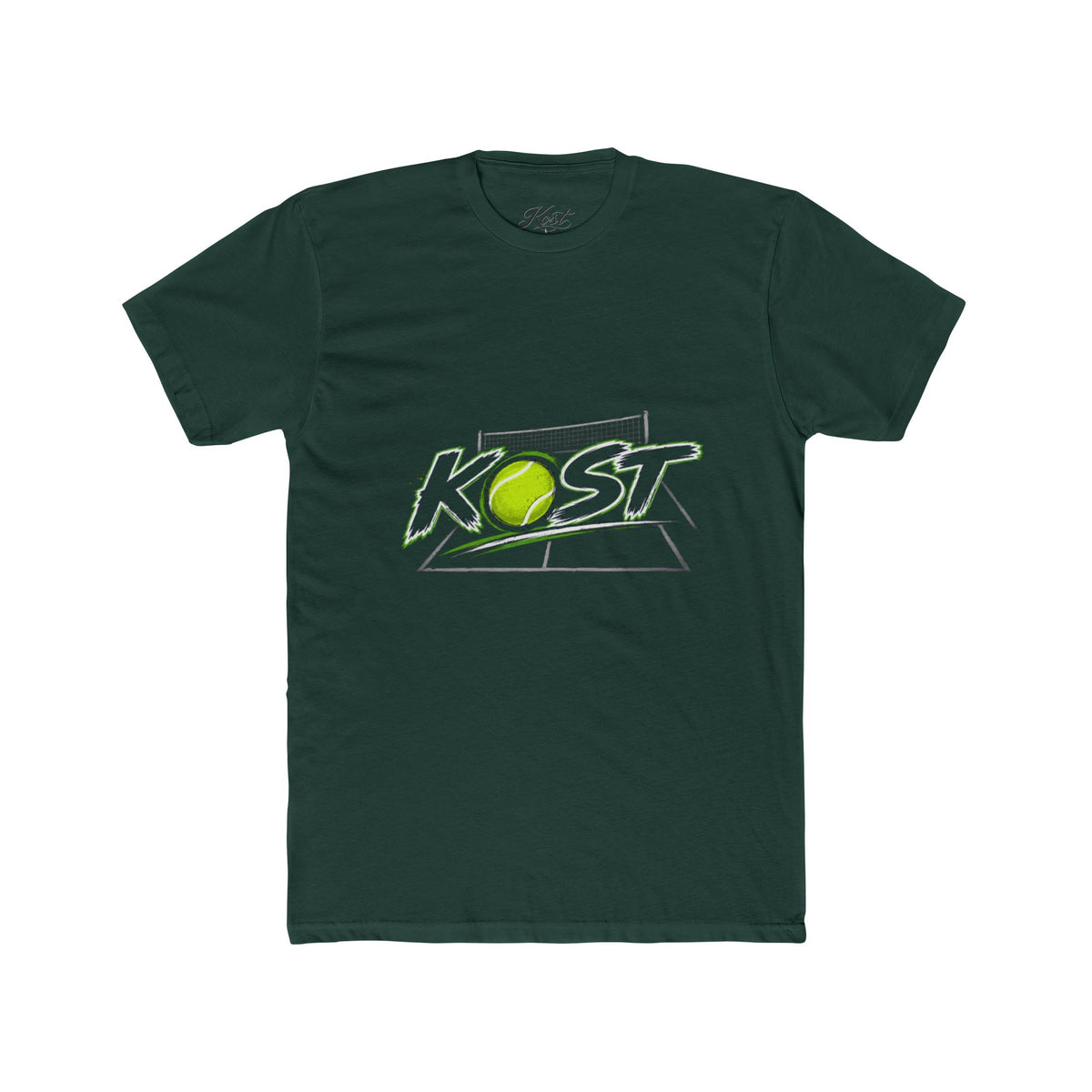 Tennis Tee — 'KOST' Graphic Cotton Crew Shirt
