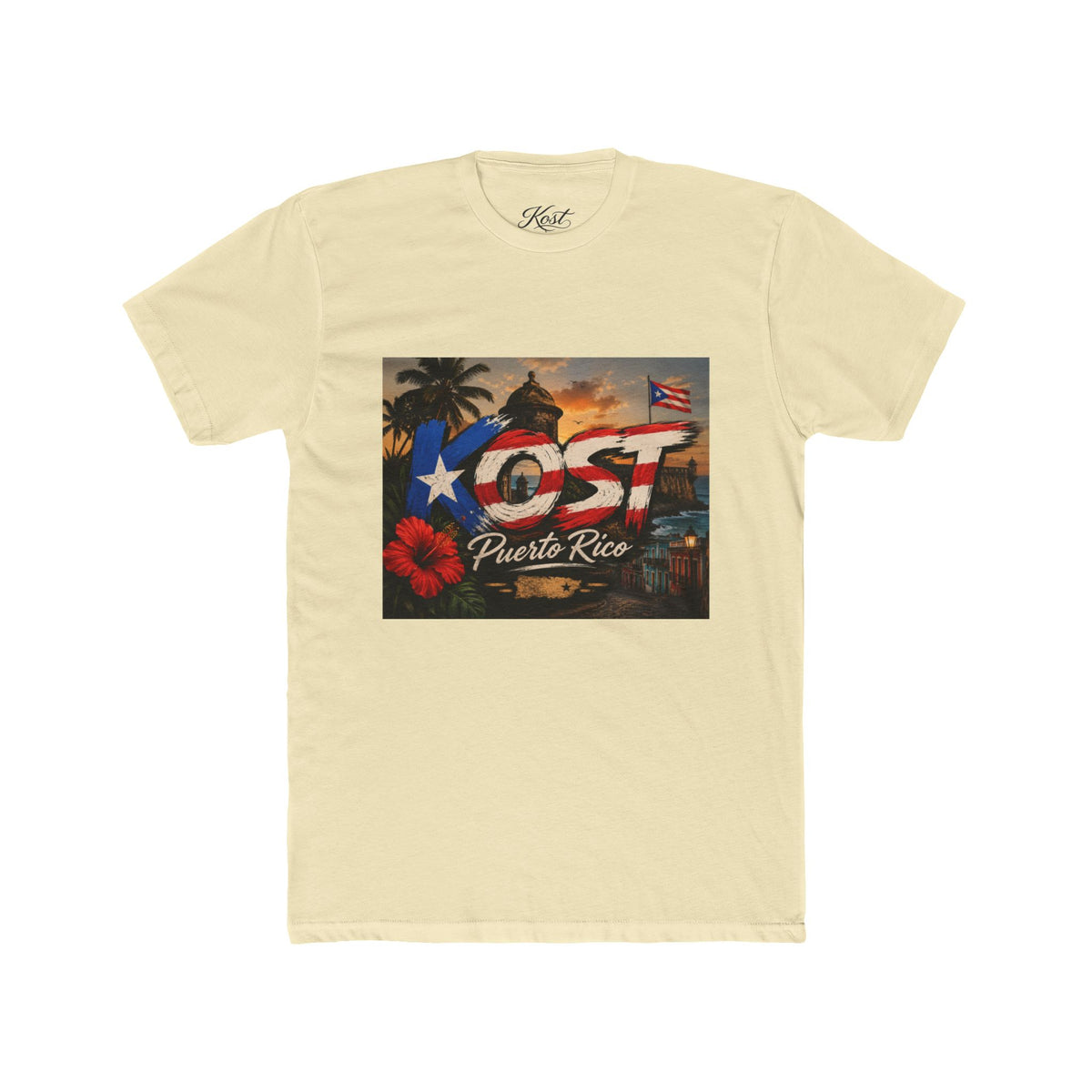 Puerto Rico Love Graphic Tee — 'PR' Flag Design with Old San Juan Vibes