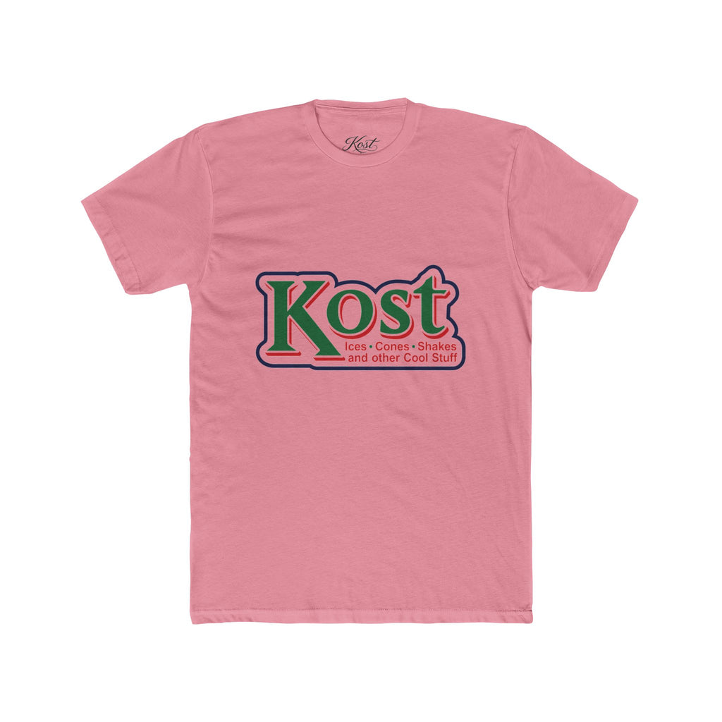 Kost Logo Crew T-Shirt — Retro Grocery Style Graphic Tee