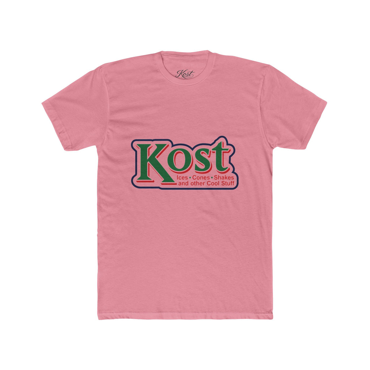 Kost Logo Crew T-Shirt — Retro Grocery Style Graphic Tee
