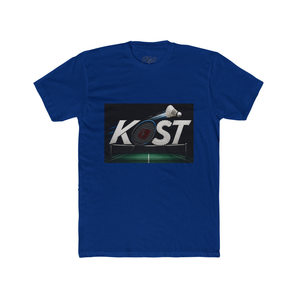 Badminton KOST Graphic Tee — Shuttlecock Court Logo T-Shirt