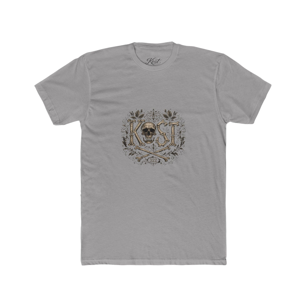 Skull & Crossbones Floral Crew Tee - KOST Vintage Graphic T-Shirt