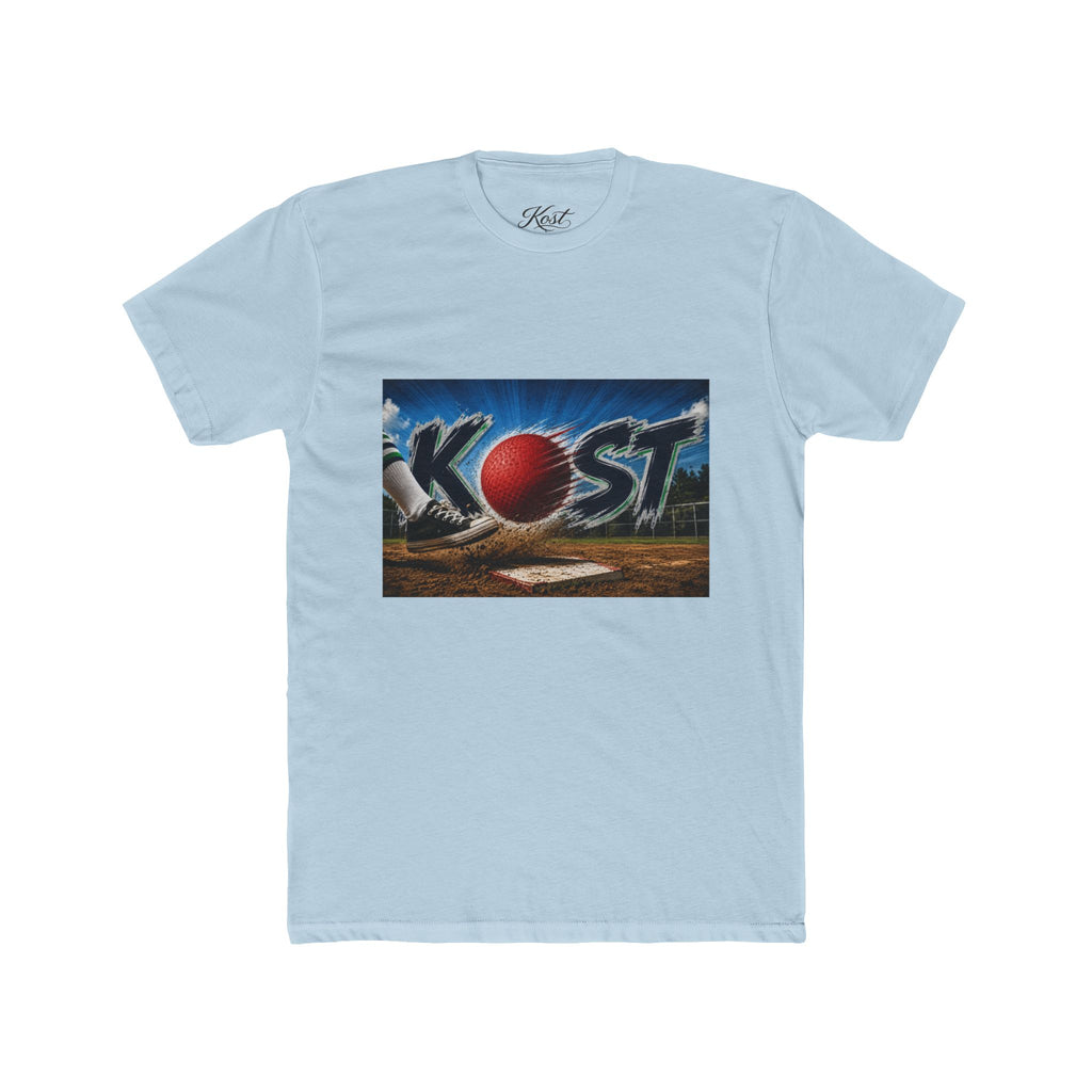 Baseball Graphic Tee — "KOST" Red Ball Field Design