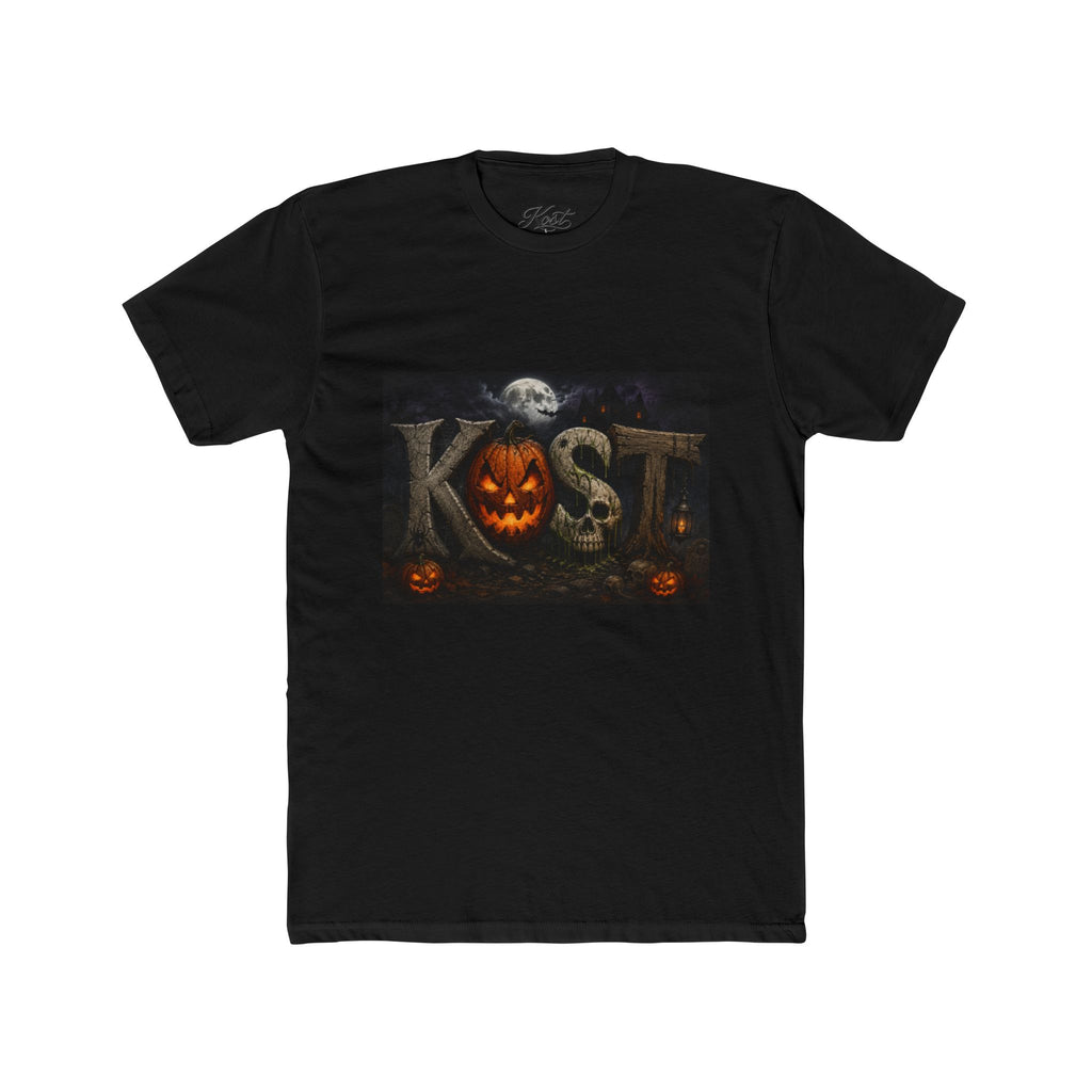 Halloween Pumpkin Skull Tee — KST Jack-O'-Lantern Graphic T-Shirt