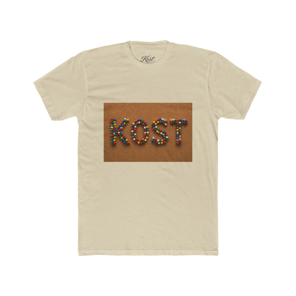 KOST Colorful Beaded Letter Graphic T-Shirt