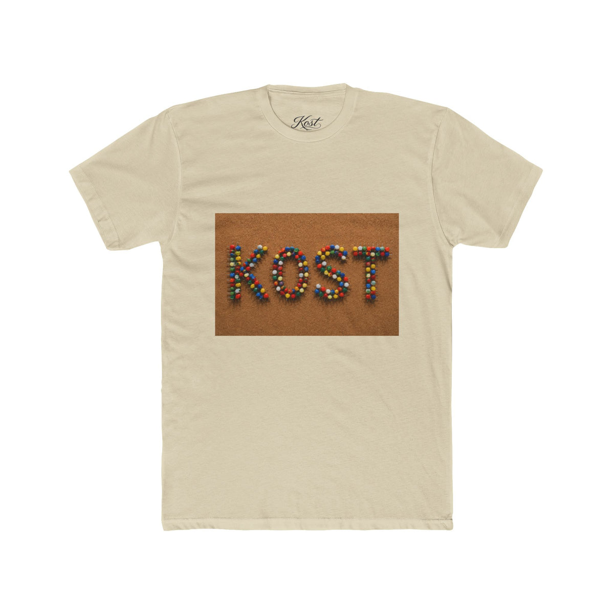 KOST Colorful Beaded Letter Graphic T-Shirt