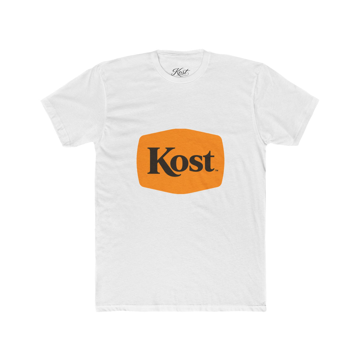 Kost Logo Tee — Retro Orange Graphic T-Shirt