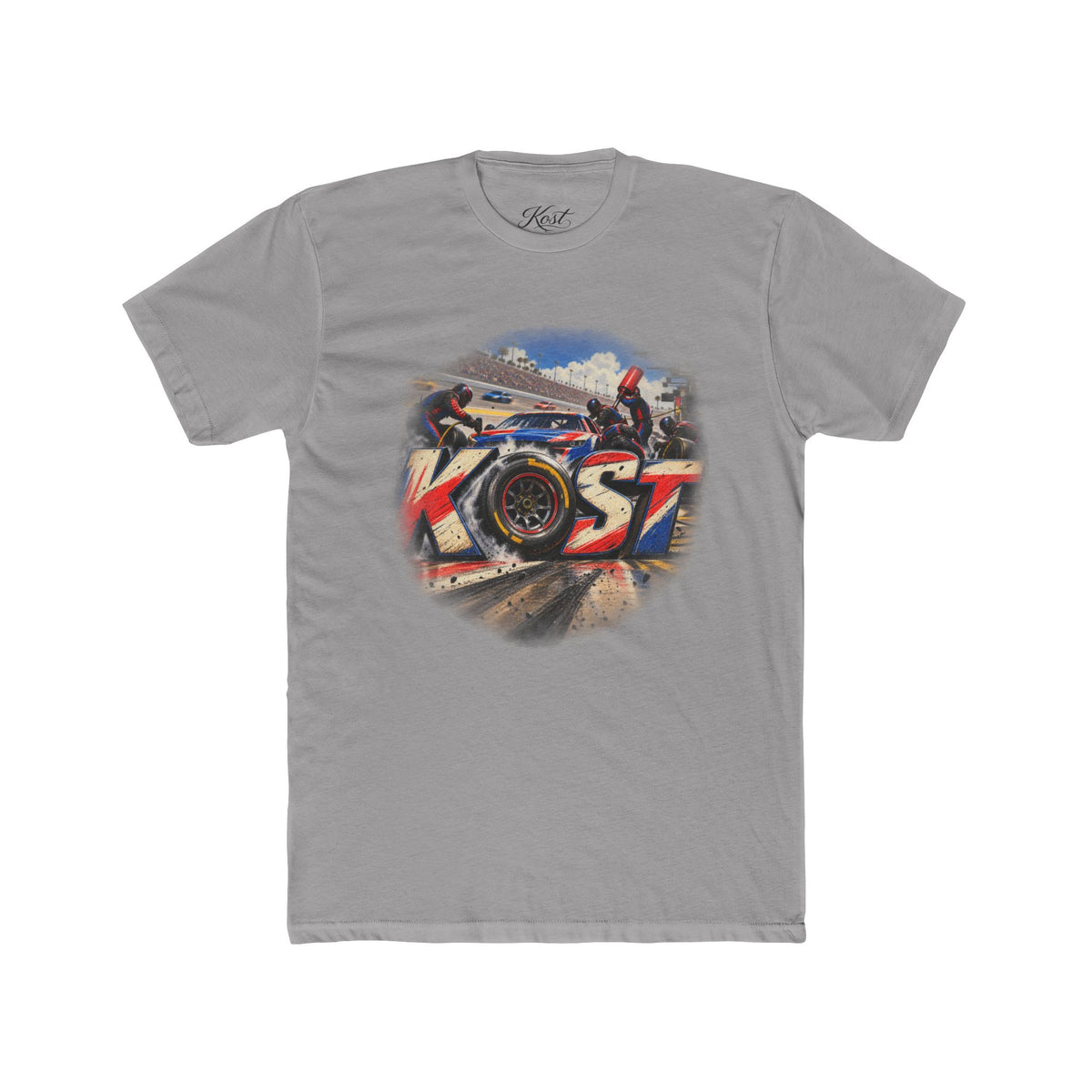 KOST Racing Motorcycle Tee — Vintage Track Bike Graphic Shirt