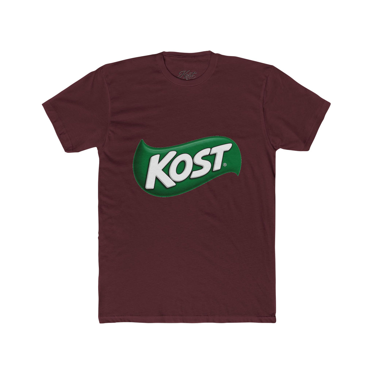 Kost Logo Tee — Retro Green Badge Graphic T-Shirt
