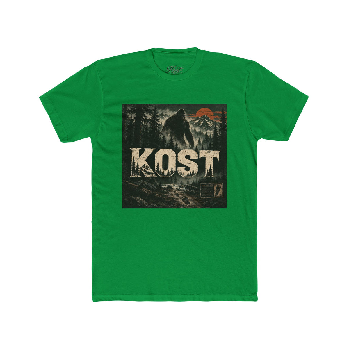 KOST Bigfoot Forest Tee — Vintage Sasquatch Mountain Graphic Shirt