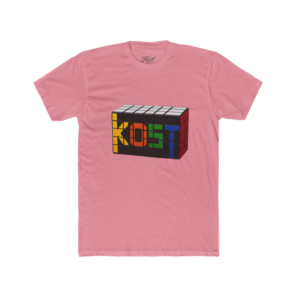 Rubik-Inspired 'KOST' Cube Tee — Retro Puzzle Gamer T-Shirt