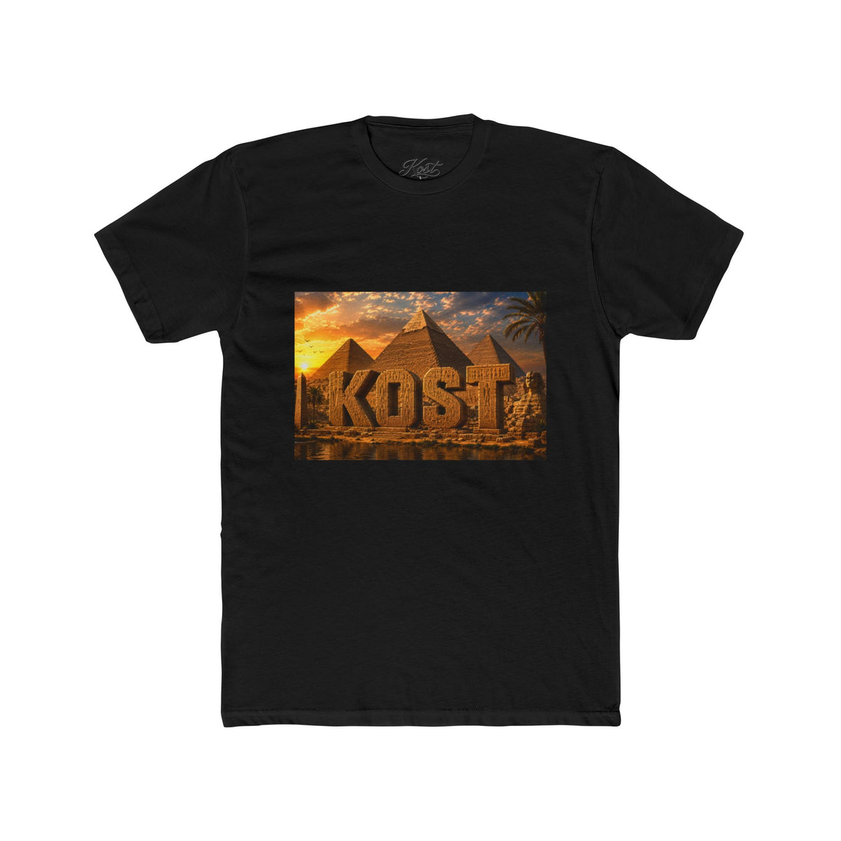 Kost Egyptian Pyramid Graphic Tee — Vintage Sunset Travel T-Shirt