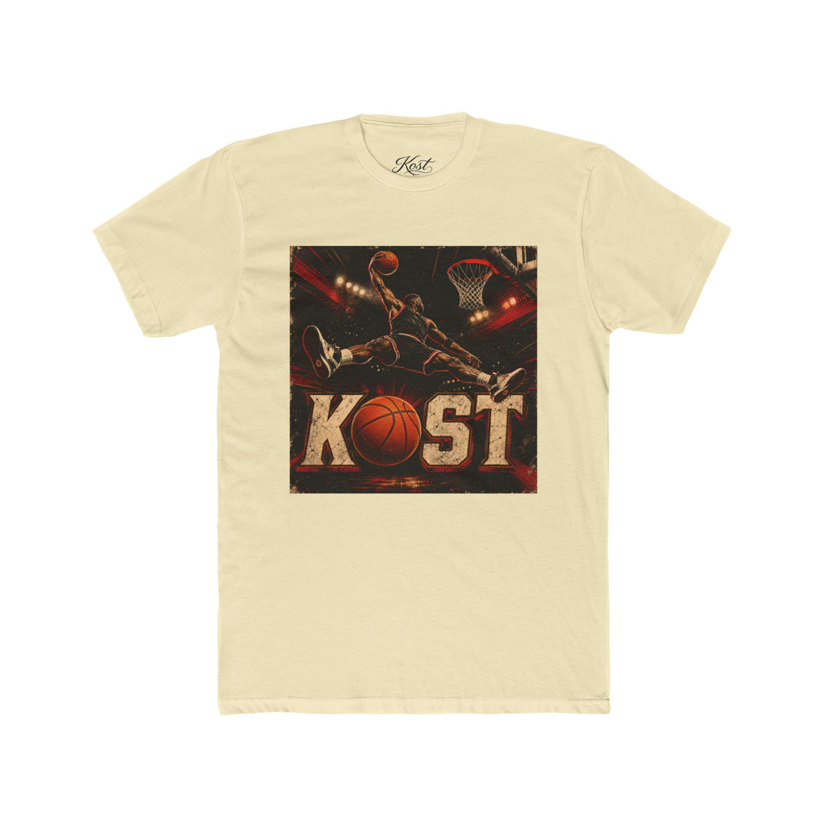Basketball KOST Graphic Tee – Slam Dunk Court Design