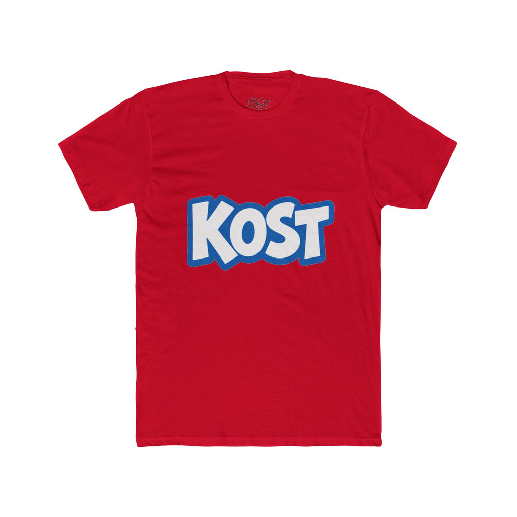 KOST Logo Tee - Bold Blue Graphic Cotton T-Shirt