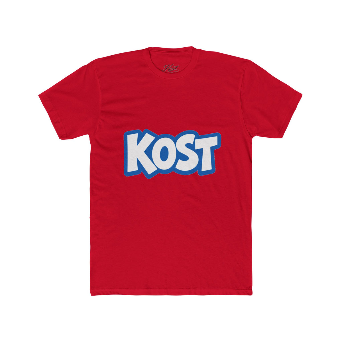 KOST Logo Tee - Bold Blue Graphic Cotton T-Shirt