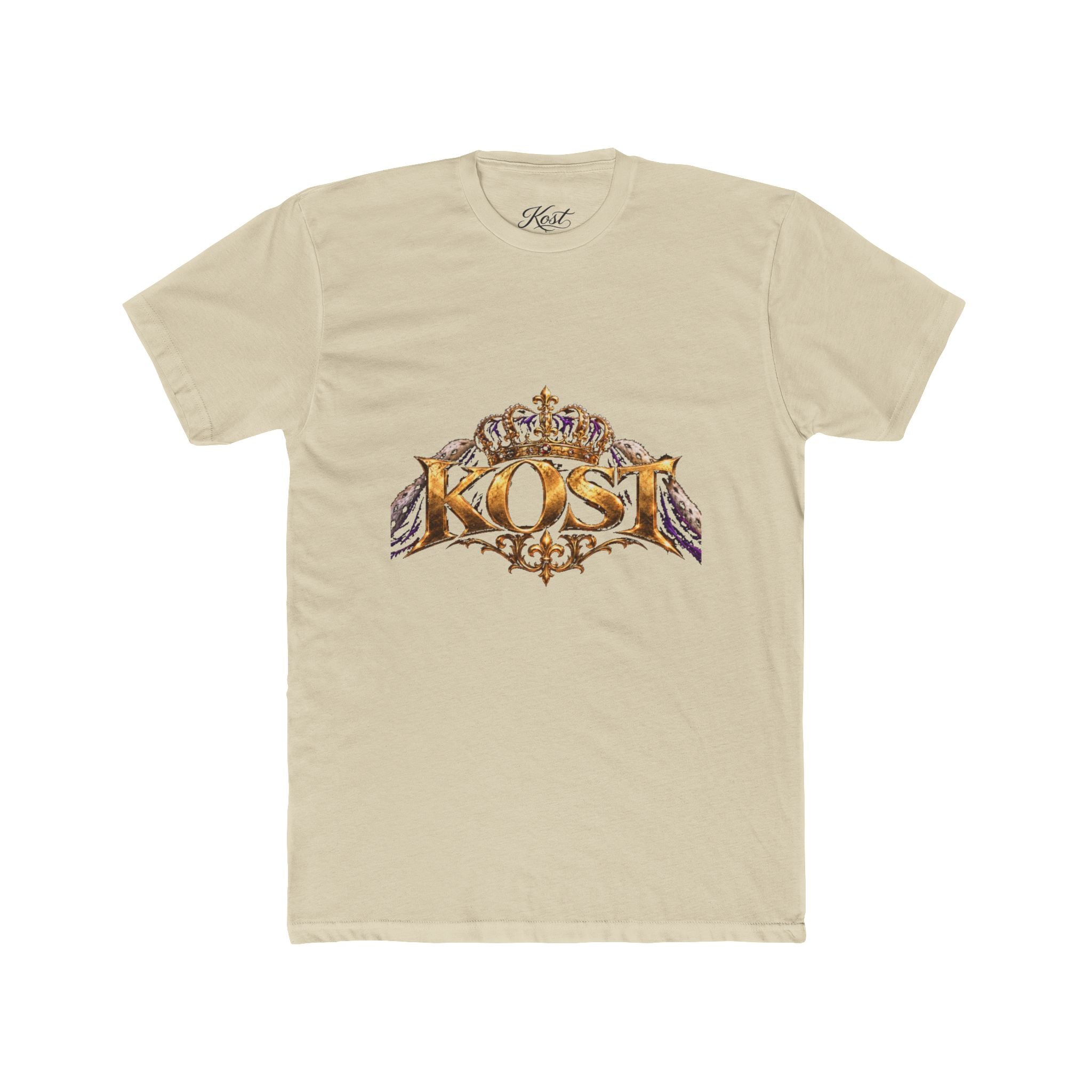 KOST Crown Logo T‑Shirt — Vintage Gold Crest Graphic Tee