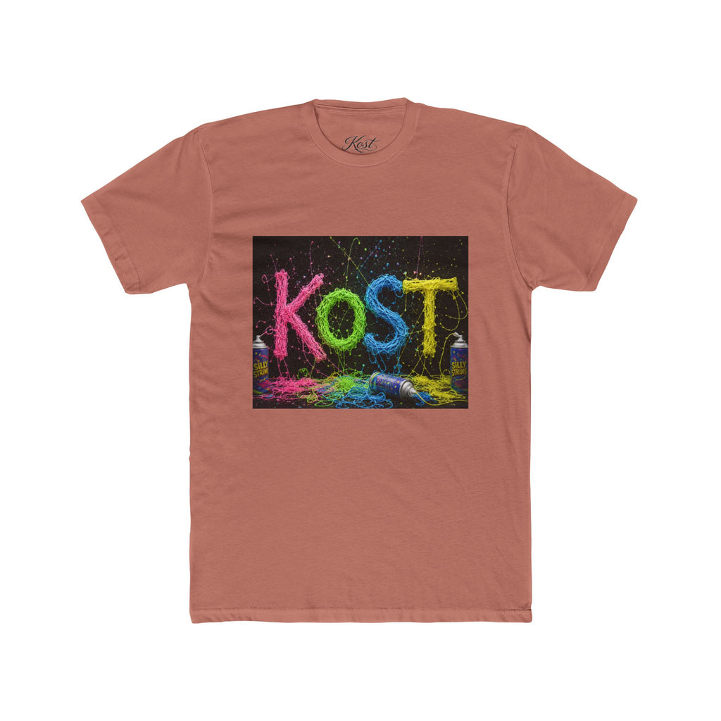 KOST Colorful Abstract Art Cotton T-Shirt